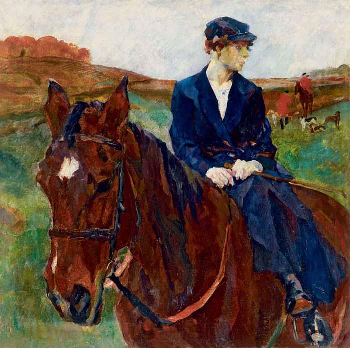 Koller, Rudolf Horsewoman France oil painting art